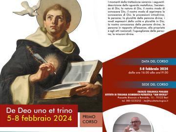 Corso di Formazione
sul pensiero e la teologia
di San Tommaso d'Aquino
