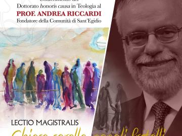 INAUGURAZIONE ANNO ACCADEMICO 2022-2023
DOTTORATO HONORIS CAUSA
AL PROF. ANDREA RICCARDI